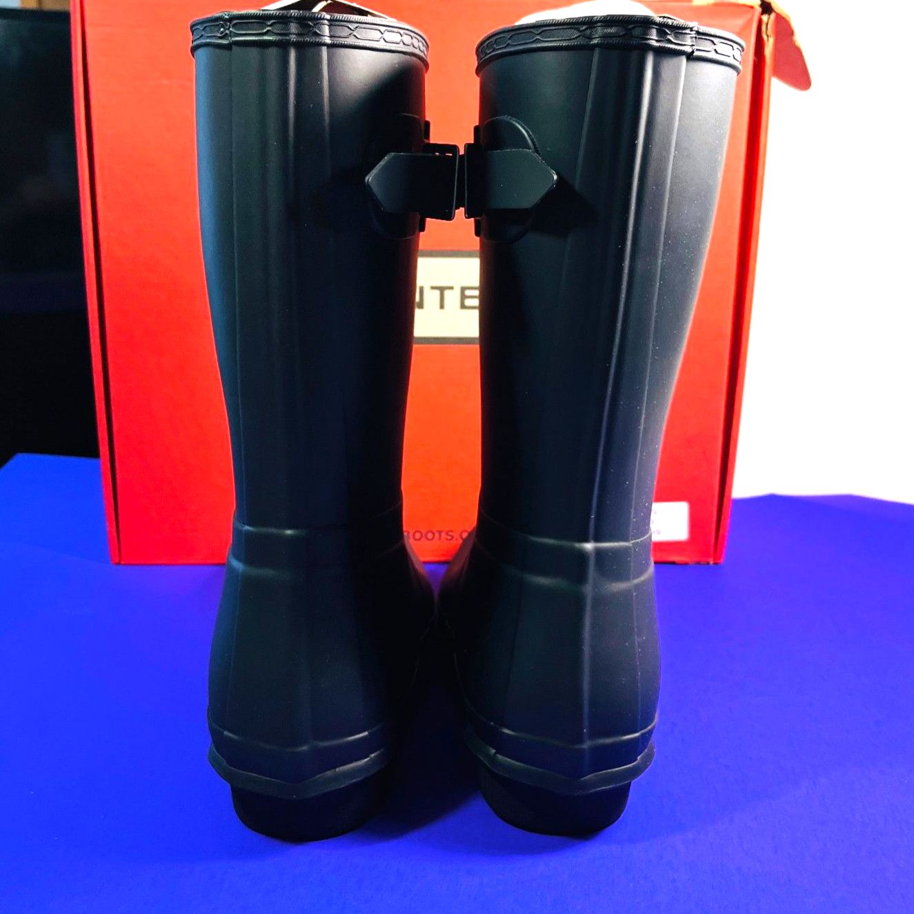 Hunter Women's Navy-Blue Waterproof Short Boots Sz 11 New — image 3 of 5